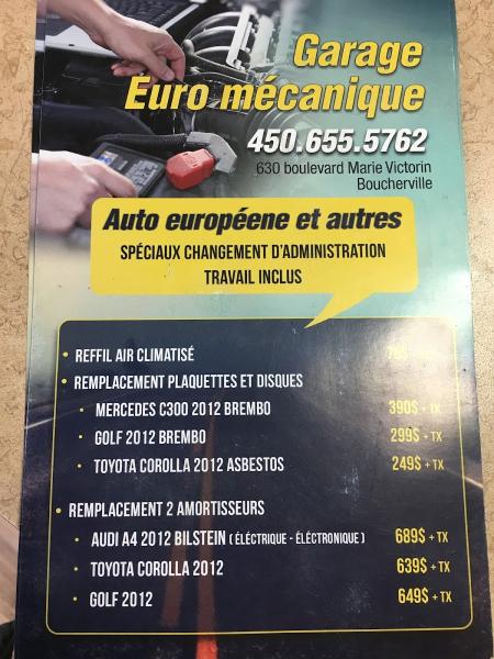 Garage Euro Mecanique Boucherville