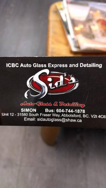 Sid's Auto Glass Detailing Ltd