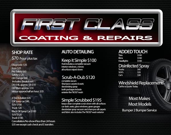 First Class Auto Repair & Rust Proofing