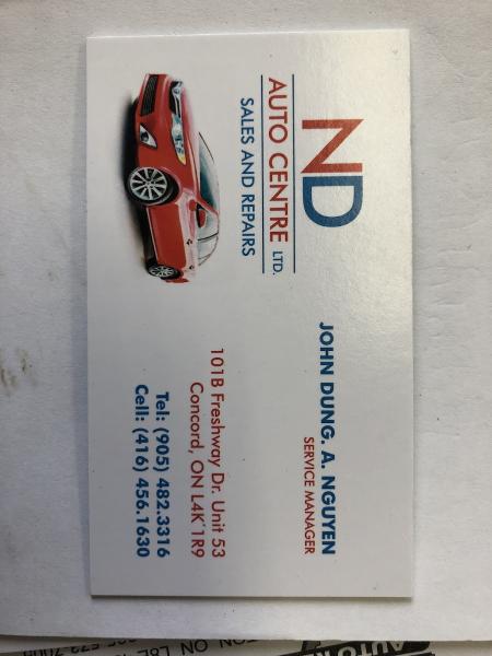 ND Auto Centre Ltd.