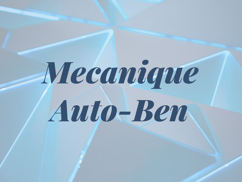 Mecanique Auto-Ben