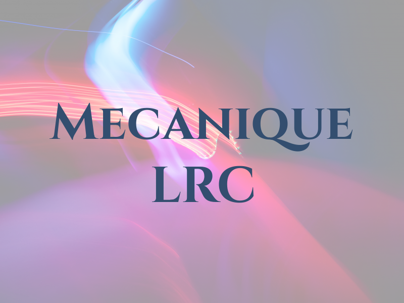 Mecanique LRC