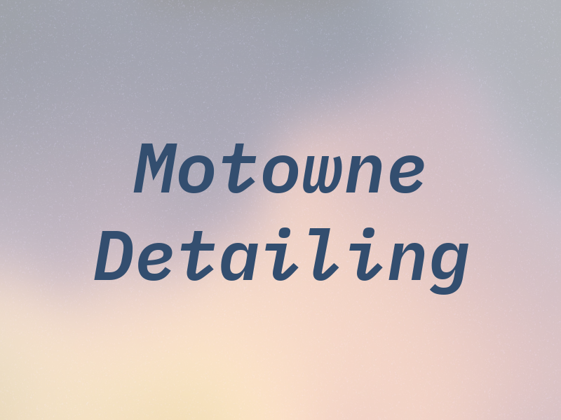 Motowne Detailing