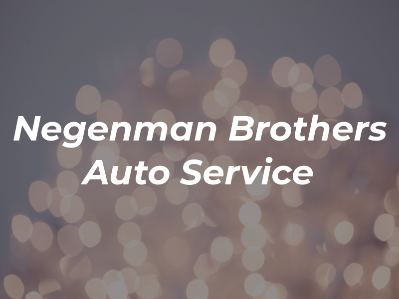 Negenman Brothers Auto Service
