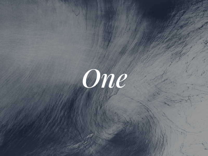 One