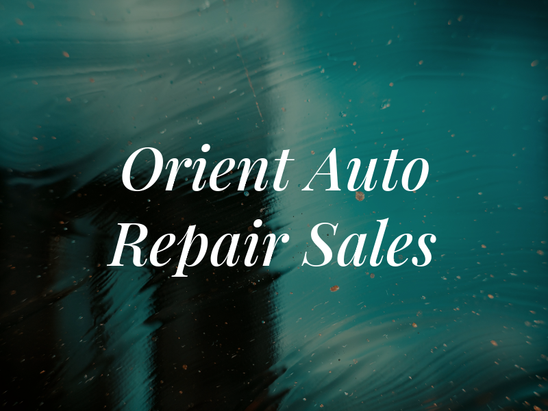 Orient Auto Repair & Sales
