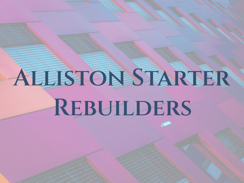 Alliston Starter Rebuilders