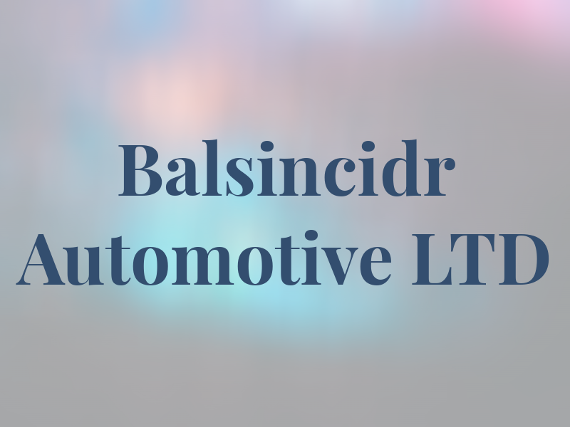 Balsincidr Automotive LTD