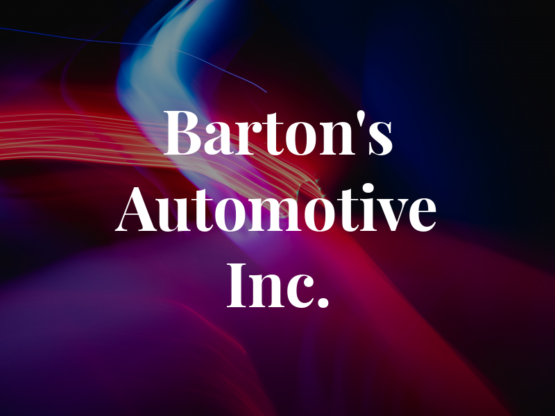 Barton's Automotive Inc.