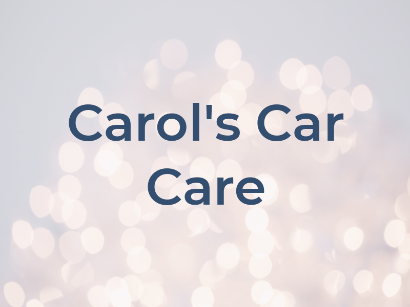 Carol's Car Care