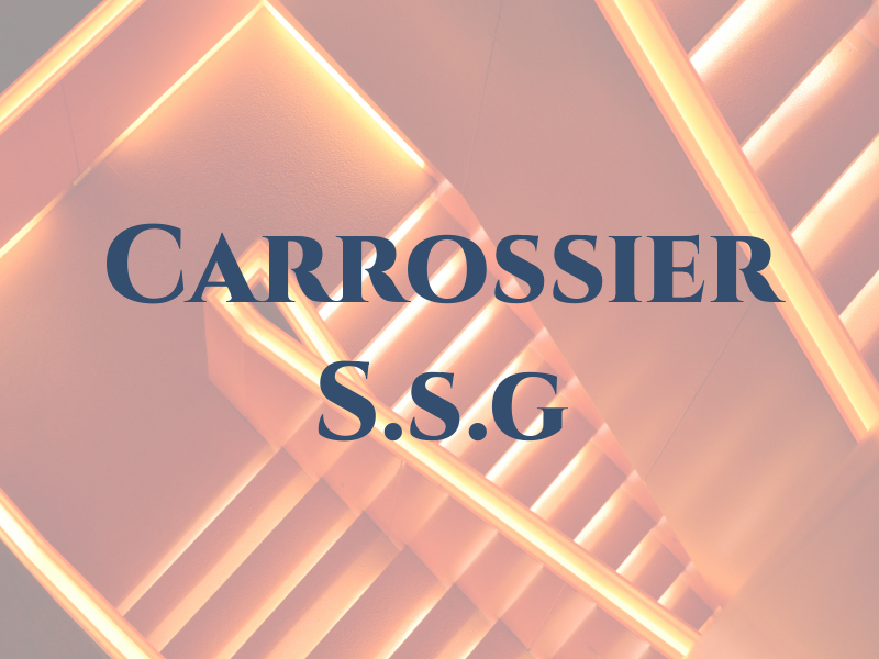 Carrossier S.s.g