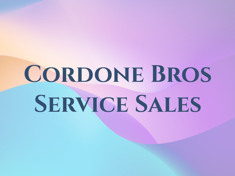 Cordone Bros Service & Sales Ltd