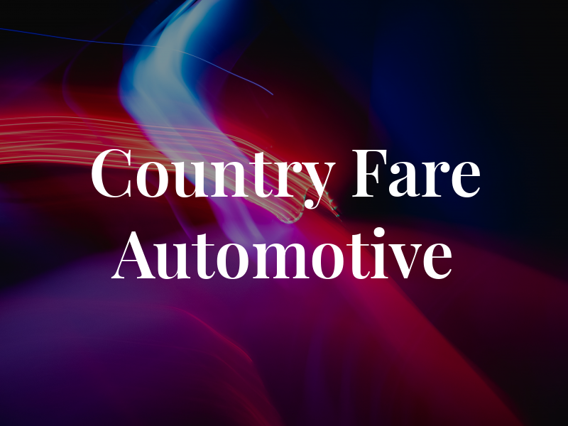 Country Fare Automotive