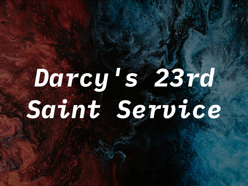 Darcy's 23rd Saint Service