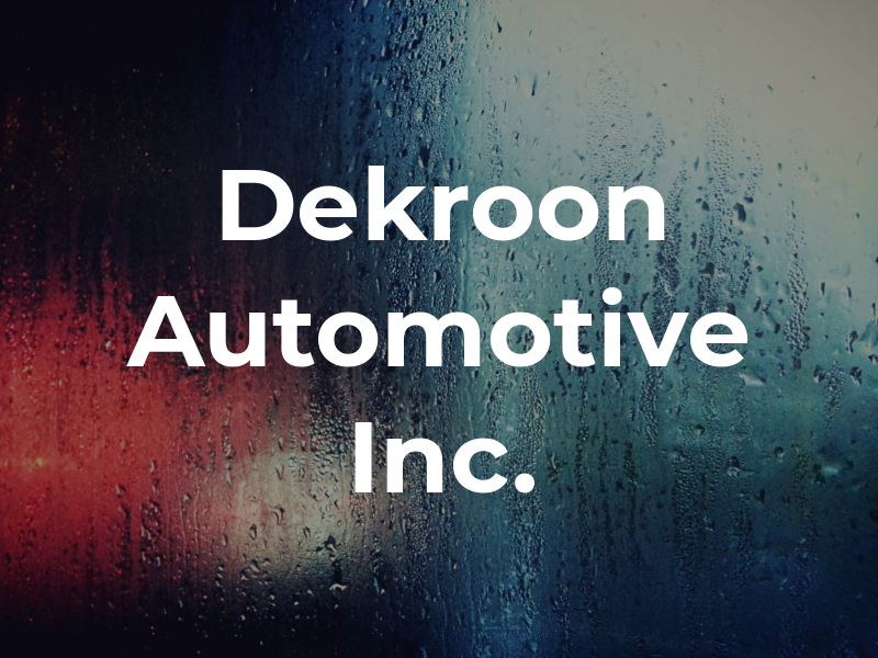 Dekroon Automotive Inc.