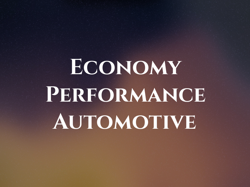 Economy Performance Automotive