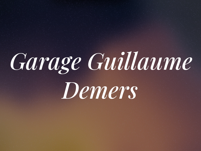 Garage Guillaume Demers