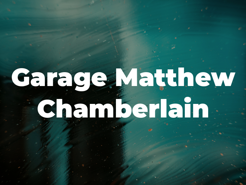 Garage Matthew Chamberlain