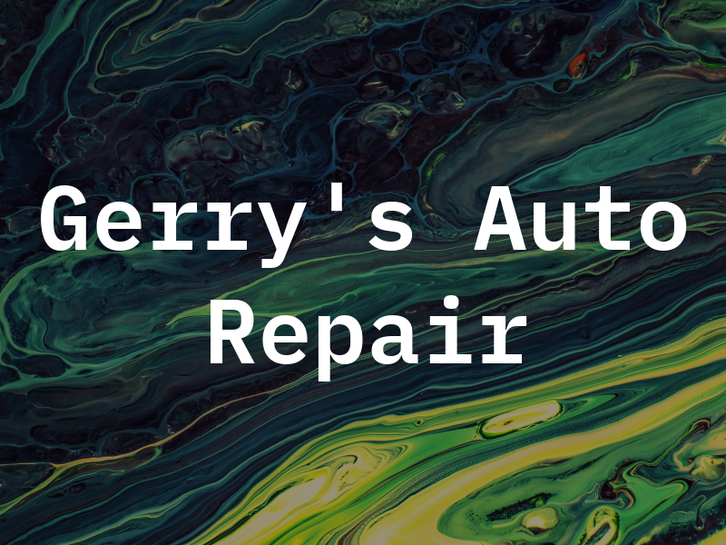 Gerry's Auto Repair Fax