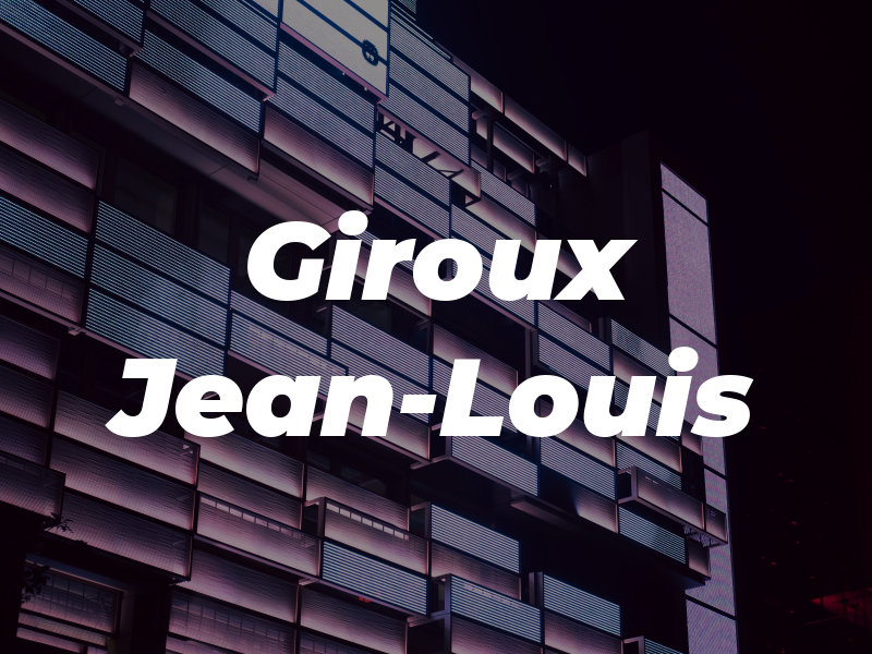 Giroux Jean-Louis