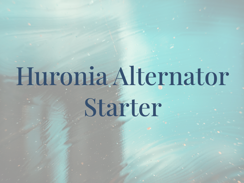 Huronia Alternator & Starter