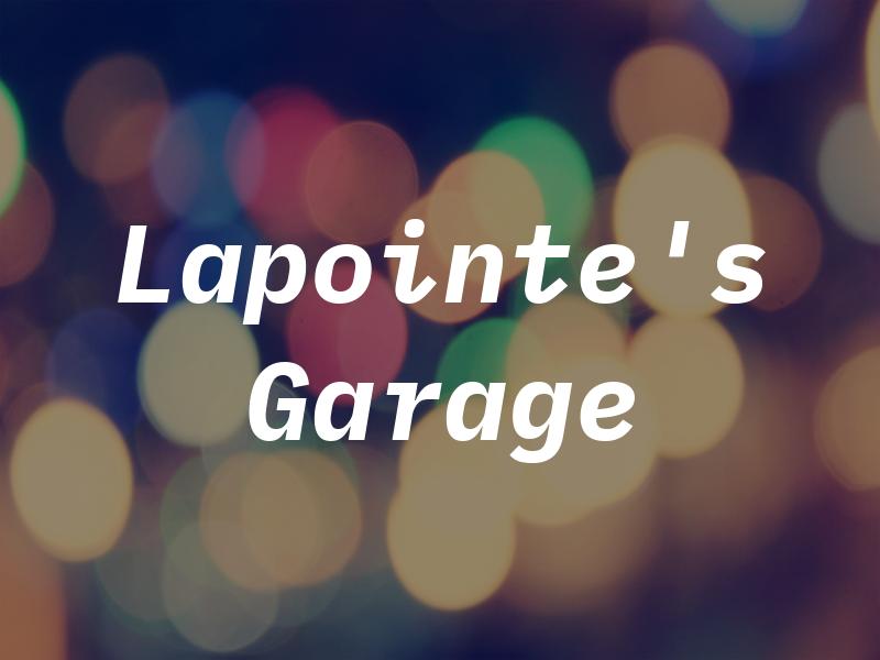 Lapointe's Garage