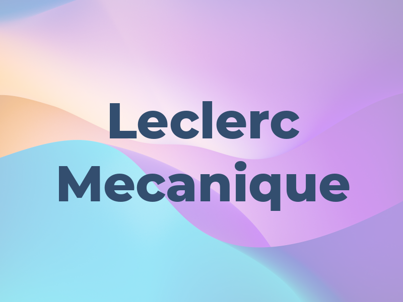 Leclerc Mecanique