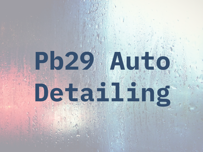 Pb29 Auto Detailing