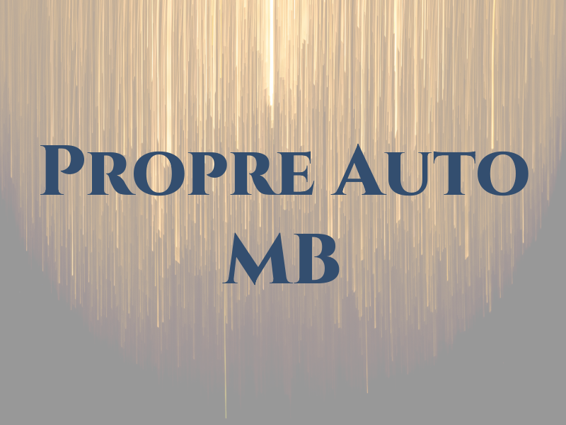 Propre Auto MB