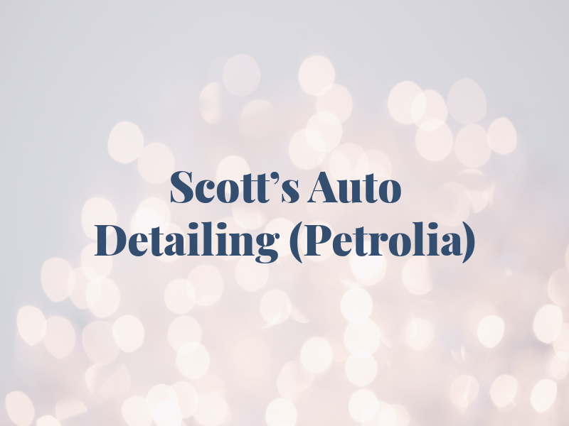 Scott's Auto Detailing (Petrolia)