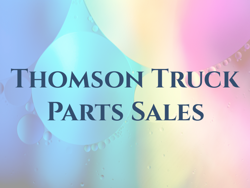 Thomson Truck Parts & Sales Ltd