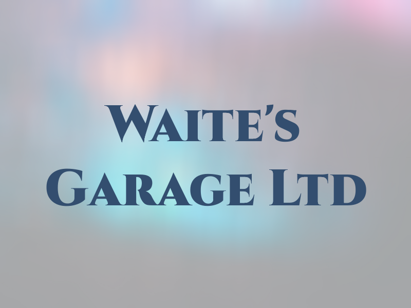 Waite's Garage Ltd