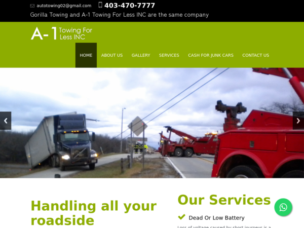 A-1 Towing For Less INC