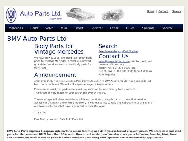 BMV Auto Parts Ltd