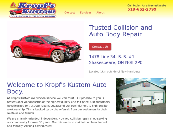 Kropf's Kustom Auto Body Inc