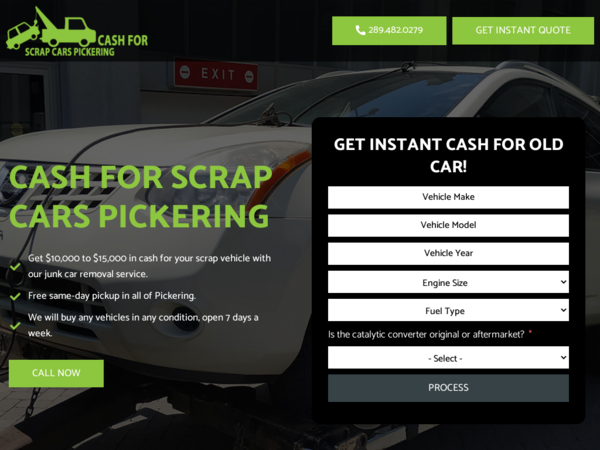 Cash For Scrap Cars Pickering