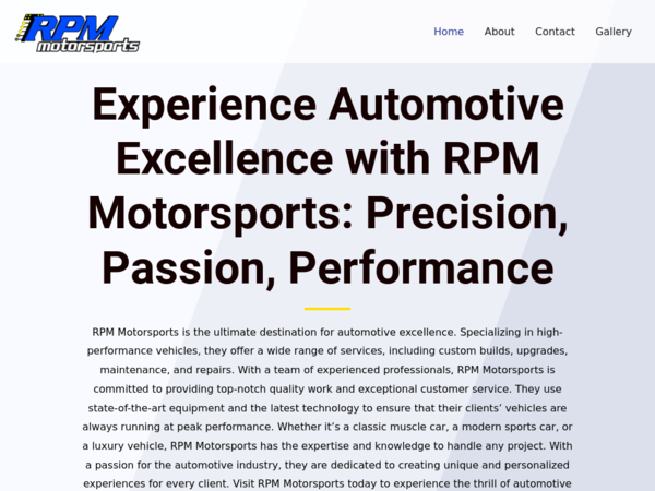 Rpm Motorsports