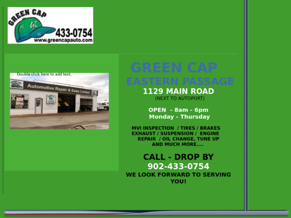 Green Cap Auto Repair and Sales Ltd