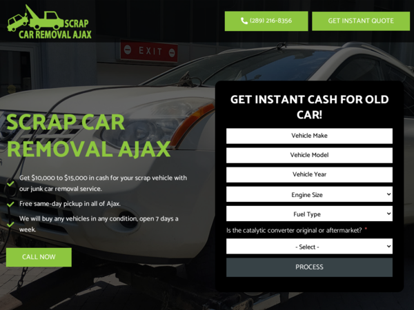 Scrap Car Removal Ajax Corp