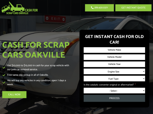 Cash For Scrap Cars Oakville Inc.