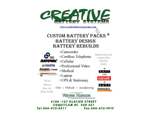 Creative Battery Systems
